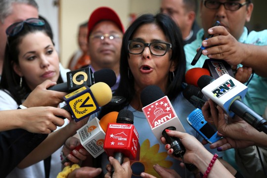 Delcy Rodríguez ejerce derecho al voto en Elecciones Municipales