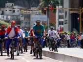 Jorge Rodríguez inauguró segundo tramo de la Ciclovía. 17 de noviembre de 2013