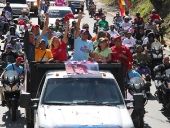 La Vega acompañó a Jorge Rodríguez en caravana. 4 de diciembre de 2013