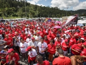 Transportistas de Caracas apoyan a los candidatos de la patria. 23 de noviembre de 2013