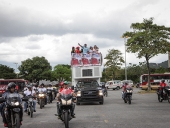 Transportistas de Caracas apoyan a los candidatos de la patria. 23 de noviembre de 2013